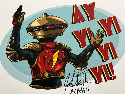 Autographed 8x10: Power Rangers - Alpha 5